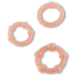 Trzy Żelowe Ringi Erekcyjne Stay Hard Natural