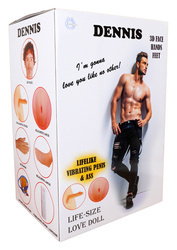 Dmuchana Lalka z Wibracją Dla Pań - Dennis 3D