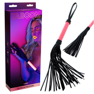 Bat Różowy Do Seksu BDSM Świecący w Ciemności TABOOM 17206 – GLOW IN THE DARK Whip!
