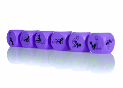 Zabawka Kostka Miłości Do Kamasutry 25mm Fioletowy – 1 Sztuka 