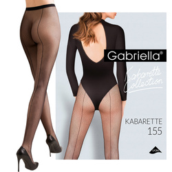 Rajstopy Kabaretki 155 ze Szwem Gabriella 236 Stylowe Rajstopy Kabarette z Ozdobnym Szwem