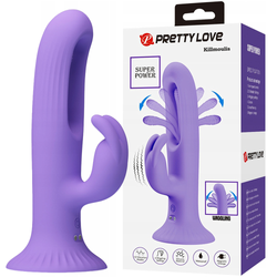Wibrator z języczkiem Pretty Love Killmoulis – 12 trybów i 4 ruchy