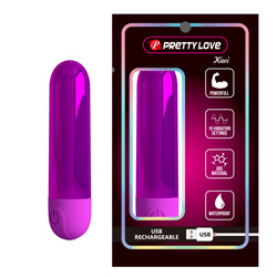 Mini wibrator damski pocisk Pretty Love Kiwi Purple 10 trybów wibracji