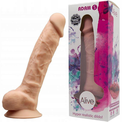 Realistyczny Naturalny Penis - Małe Silikonowe Dildo Alive Adam S