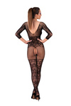 Delikatny Bodystocking Z Dłuższym Rękawem - LivCo Corsetti Celdon Black