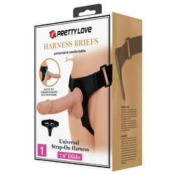 Pas Strap-On z Dockiem i Dildo Uniwersalny Majtkowy