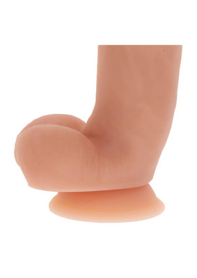 Gruby Silikonowy Penis Z Jądrami - Silicone Dildo 7" 17,5cm