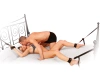 Zestaw do krępowania BDSM Cuff & Tether z maską na oczy – Pipedream