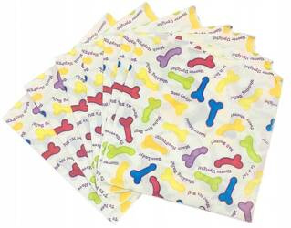 Serwetki z Penisami na Wieczór Panieński – Zabawny Zestaw 8 szt.