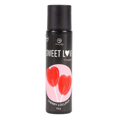Jadalny żel erotyczny wiśniowy lizak Sweet Love Foreplay Gel Cherry Lollipop