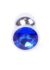 Korek Analny z Niebieskim Kryształkiem Diamond Plug Blue