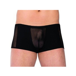 Czarne szorty męskie prześwitujące SoftLine 4515