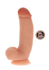 Gruby Silikonowy Penis Z Jądrami - Silicone Dildo 7" 17,5cm