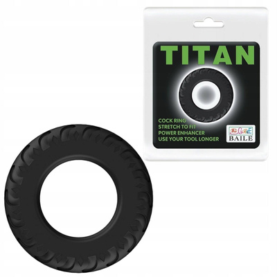 Titan Ring Erekcyjny Silikonowy Pierścień na Penisa – Mocny i Gruby!