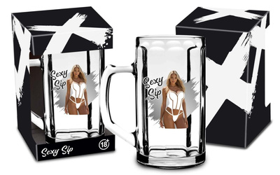 Kufel Termiczny Super Wzór z Rozbierającą się Kobietą