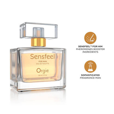 Perfumy Męskie ORGIE Sensfeel SEX 50ml – z Feromonami, Wzmacniające Atrakcyjność!