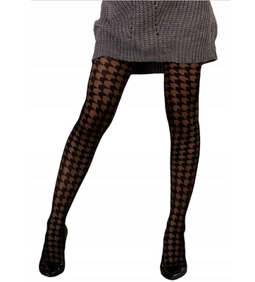 Seksowne Rajstopy w Pepitkę ZigZag 20 DEN LivCo Corsetti – Geometryczny Wzór