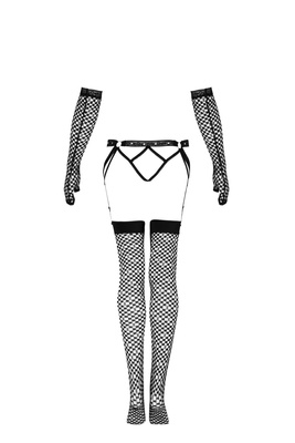 Nemalia Sexy Komplet – Pas, Pończochy i Rękawiczki Kabaretki LivCo Corsetti!