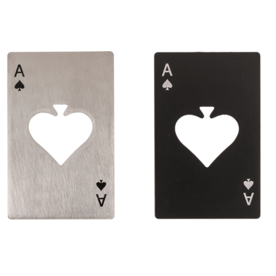 Otwieracz do Piwa Karta AS PIK Poker – Metalowy, Do Portfela, Idealny Gadżet!