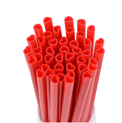 Urocze Słomki Serca – Biodegradowalne Dekoracje Walentynkowe 10 szt.