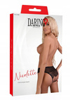 Otwarte Czarne Seksowne Majtki Nicolette Crotchless Panty – Daring