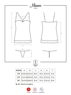 Piękna Koszulka i Stringi - Obsessive Miamor