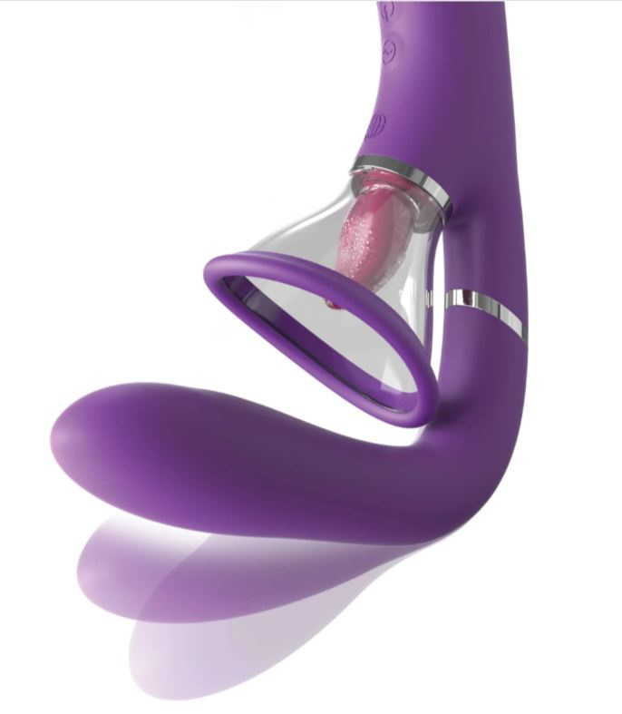 Wibrator Stymulator 4-W-1 Z Silikonu Premium - Her Ultimate Pleasure Pro