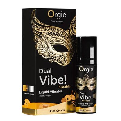 Wibrator W Płynie ORGIE Dual Vibe 15ml – Smak Pina Colada, Efekt Mrowienia!