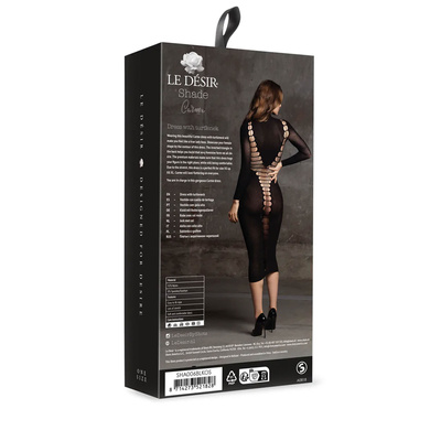 Sukienka z Golfem i Odsłoniętymi Plecami Modelujący Krój Le Désir Carme 06