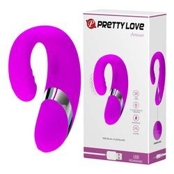 Silikonowy Wibrator Wielofunkcyjny - Stymulator dla Pary - Pretty Love Amour