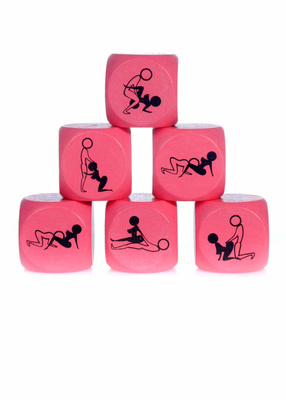 Zabawka Kostka Miłości Do Kamasutry 25mm Różowa – 1 Sztuka 