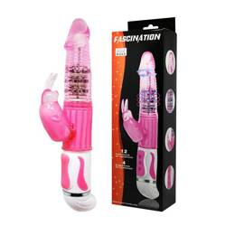 Naturalny Żelowy Wibrator Rotacyjny Fascination Rabbit