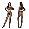 Zmysłowy Dwuczęściowy Bodystocking 2071 Black Długi Rękaw od SoftLine Collection