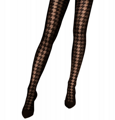 Seksowne Rajstopy w Pepitkę ZigZag 20 DEN LivCo Corsetti – Geometryczny Wzór