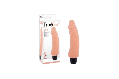 True Feel 6.5" – Zagięty Realistyczny Mini Wibrator z Żyłkami