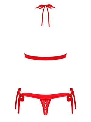 Czerwony Komplet - Obsessive 822-SET-3