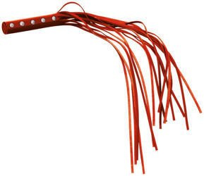 Bat krótki, z rączką obitą skórą Leder 8014