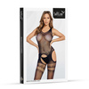 Bodystocking 2065 SoftLine Black Sexy Bielizna z Wycięciami i Otwartym Krokiem