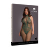 Body Zielone Le Desir PLUS SIZE z półgolfem koronkowe wstawki Bodystocking 26