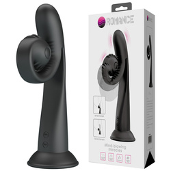 Super Wibrator Ślimak z Przyssawką - Pretty Love Selma Snail Black