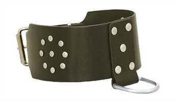 Obroża z półkolem i nitami Leder 1006