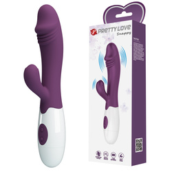 Pretty Love Snappy Purple – Wibrator Silikonowy z Stymulatorem Łechtaczki