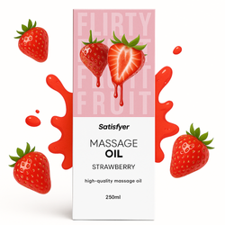 Olejek do masażu o zapachu truskawkowym Satisfyer Massage Oil 250 ml