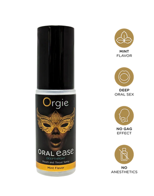 Spray Do Seksu Oralnego Orgie Oral Ease Deepthroat 15 ml – Głębokie Gardło