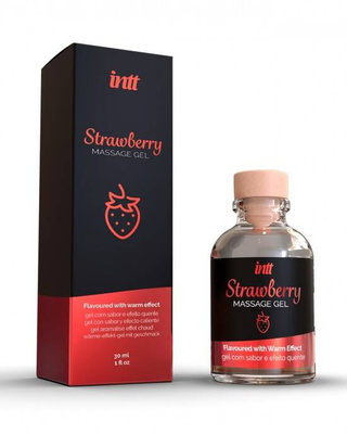 INTT Strawberry 30ml – Truskawkowy Żel do Masażu i Seksu Oralnego!