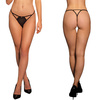 Minimalistyczne stringi, czarne Julie - Elastic Mesh Thong Le Désir 11