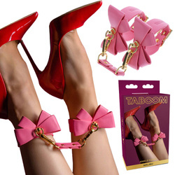 Mięciutkie Różowe Kajdanki na Kostki Do Seksu TABOOM – Malibu Ankle Cuffs 17401 PINK