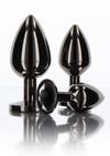Taboom Butt Plug With Diamond Medium 17117 – Korek Analny z Czarnym Kryształem