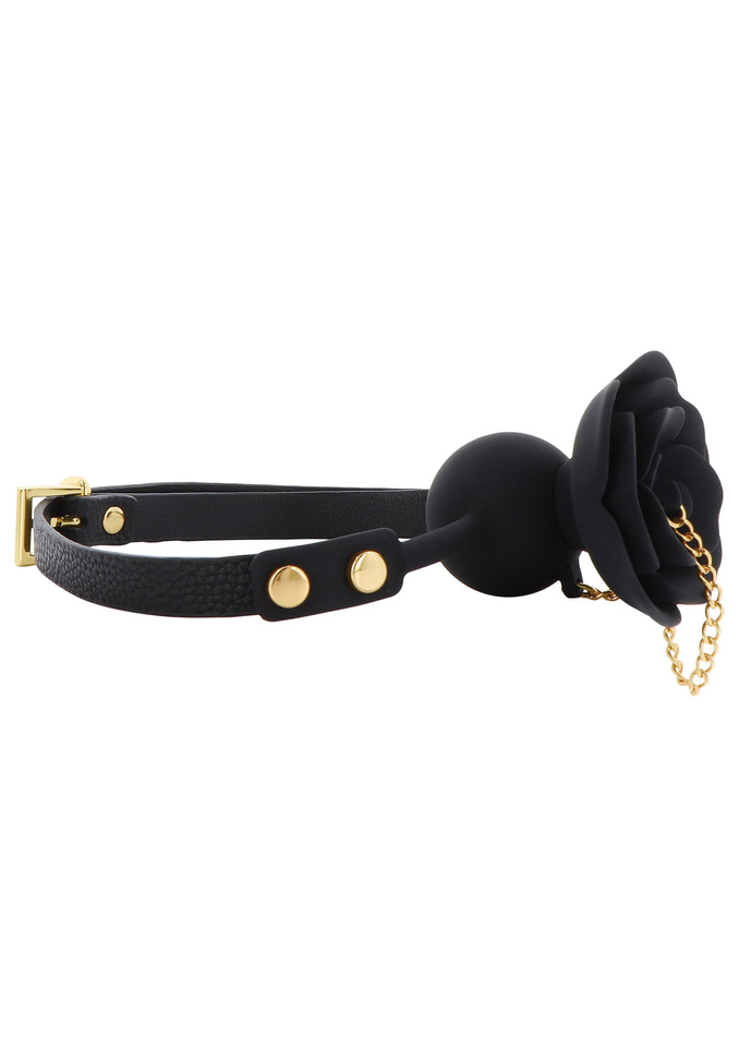 Ekskluzywny Knebel Do Seksu Bdsm Róża Rose Ball Gag With Plug Taboom 17310