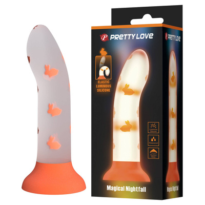 Dildo PRETTY LOVE Magical Nightfall – Świecące w Ciemności, Przyssawka, Silikon!